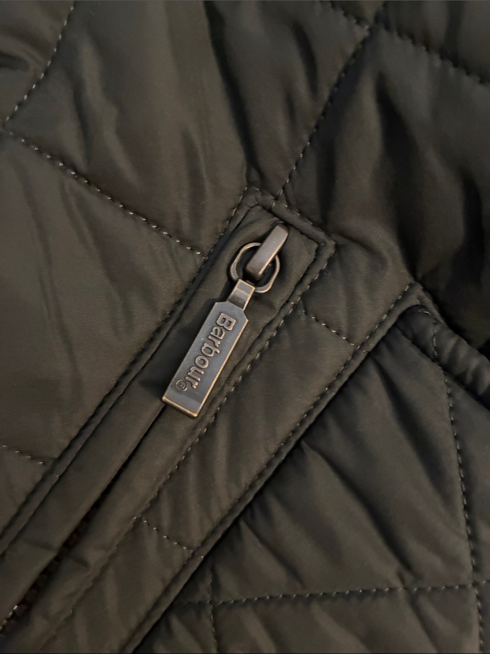 Barbour Dark Green Quilted Lightweight Jacket - Picture 13 of 16